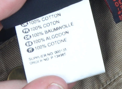 Dickies Men's Beige Cargo Workwear Trousers Size 36S Cotton Durable