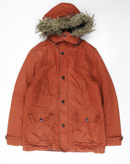 Mens UK Size L Ted Baker Brown Parka Coat