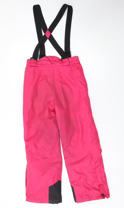 Crane Girls Pink Waterproof Insulated Snow Pants Ski Trousers Age 10