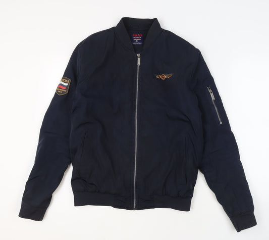Mens UK Size S Soviet Blue Bomber Jacket