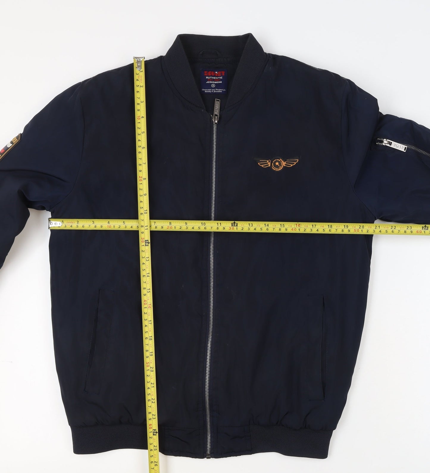 Mens UK Size S Soviet Blue Bomber Jacket