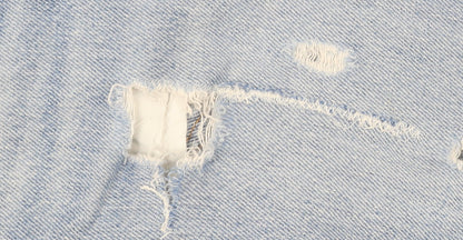 Levi's Premium Men's Blue Light Wash Distressed Straight Jeans W27 L28