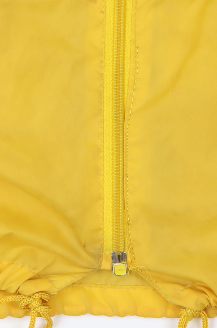 Adidas Men's Yellow XL Retro 80s Track Jacket Full Zip Polyamide