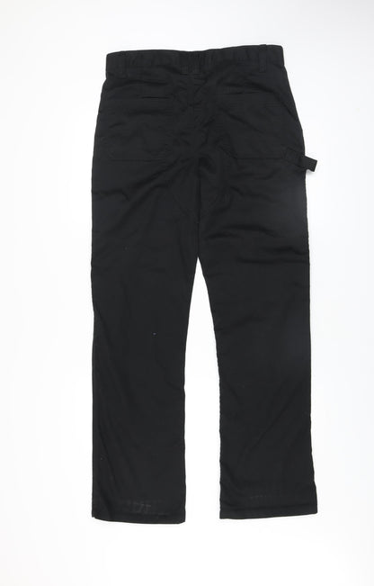 Site Men's Black Cargo Work Trousers W32 L32 Polyester Cotton