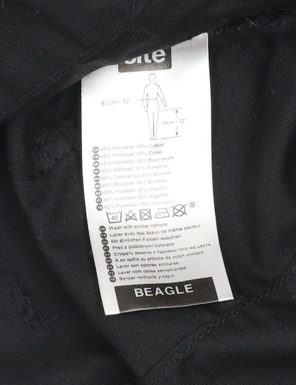 Site Men's Black Cargo Work Trousers W32 L32 Polyester Cotton