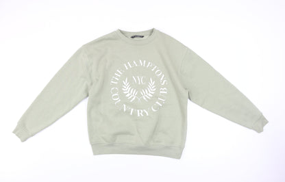 Womens UK Size S Dunnes Stores Green Pullover Sweatshirt