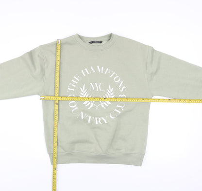 Womens UK Size S Dunnes Stores Green Pullover Sweatshirt