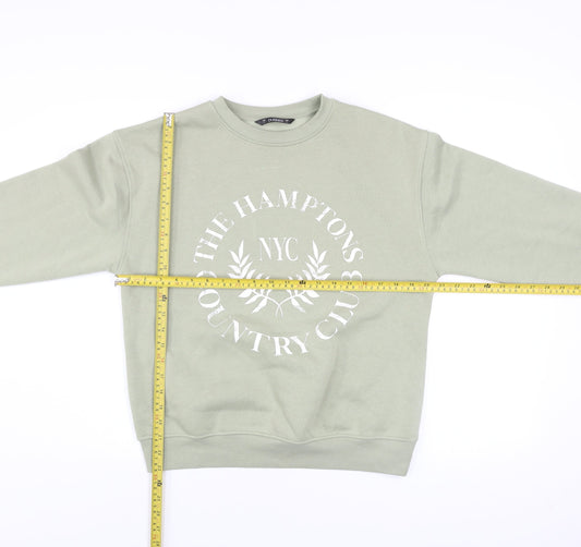 Womens UK Size S Dunnes Stores Green Pullover Sweatshirt