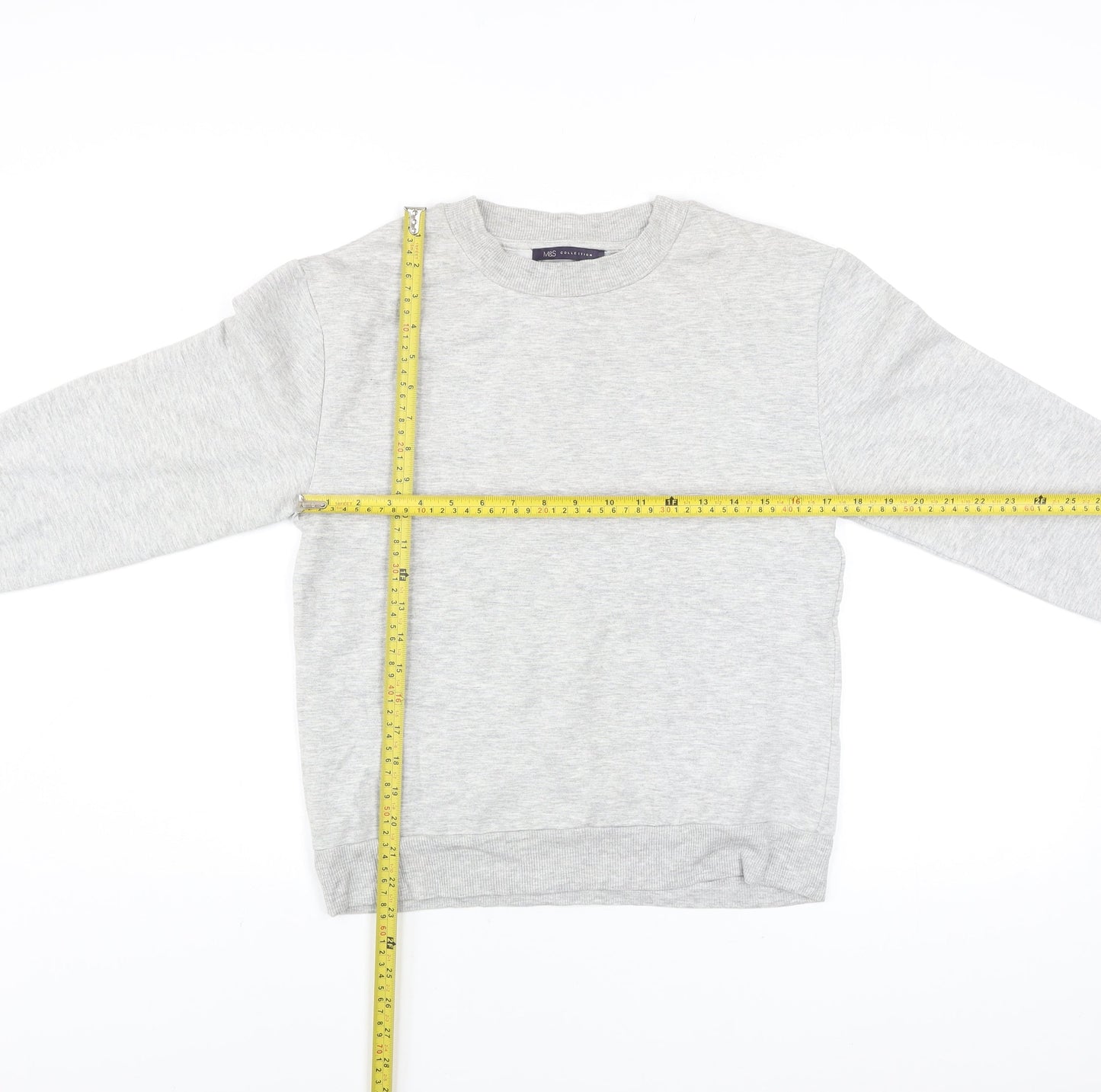 Womens UK Size 8 Marks and Spencer Grey Pullover Sweatshirt