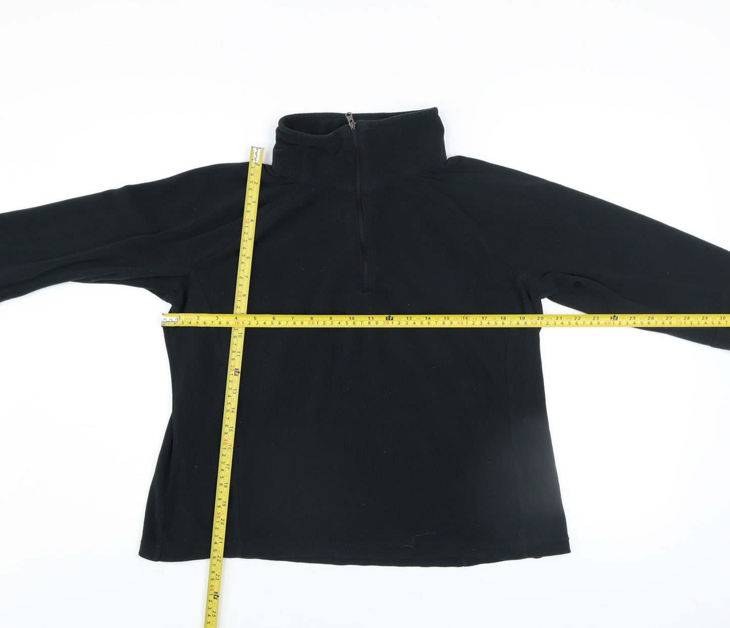 Columbia Womens Black XL 1/4 Zip Fleece Pullover Sweatshirt