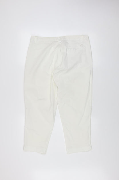Womens UK Size L Kartel Regular Fit Chino Ivory Trousers