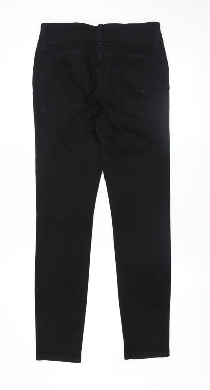 Next Women's Black Skinny Jeans Size 10 Regular Stretch Denim