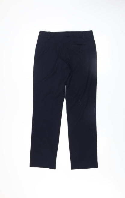 Womens UK Size 6 Marks and Spencer Slim Fit Dress Pants Blue Trousers