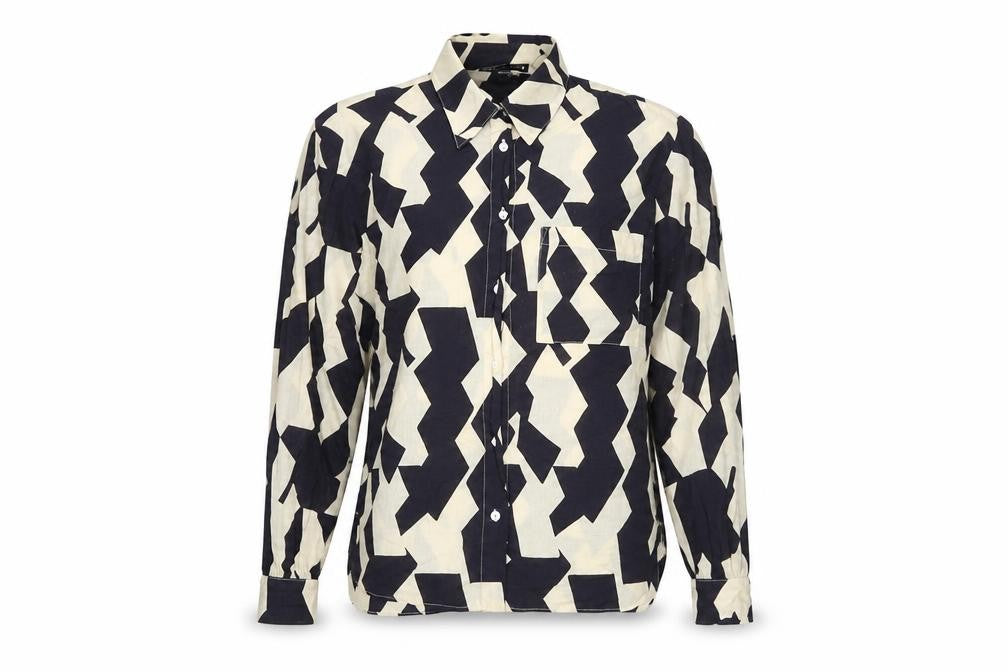 Womens UK Size XS Zara Multicoloured Basic Button-Up