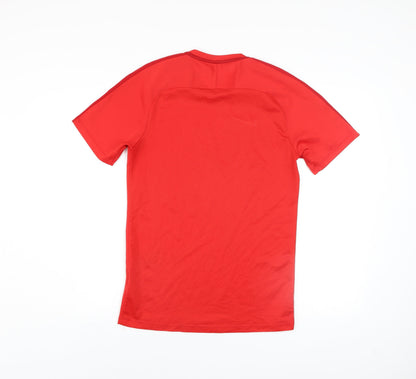 Mens UK Size S Nike Red Running & JoggingGym & TrainingFootball T-Shirt
