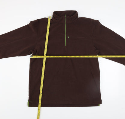 Mens UK Size L DECATHLON Brown Pullover Sweatshirt