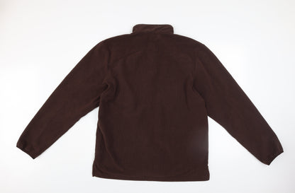 Mens UK Size L DECATHLON Brown Pullover Sweatshirt