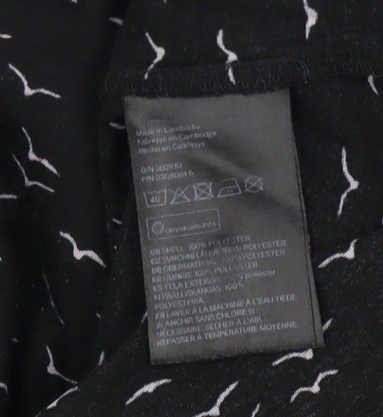 Womens UK Size 12 H&M Black Basic Blouse
