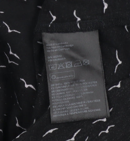 Womens UK Size 12 H&M Black Basic Blouse