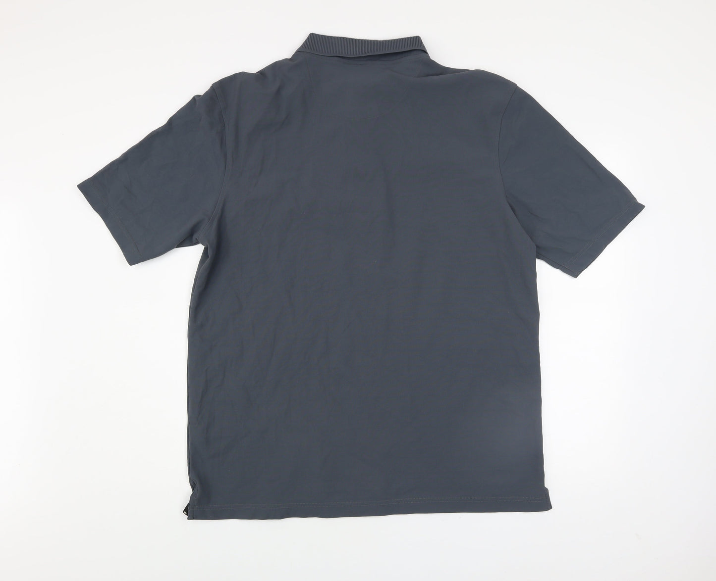 Swallow Golf Men’s Grey Large Polo Shirt 100% Nylon Activewear Top