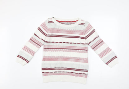 Womens UK Size 10 Mantaray Multicoloured Pullover Jumper