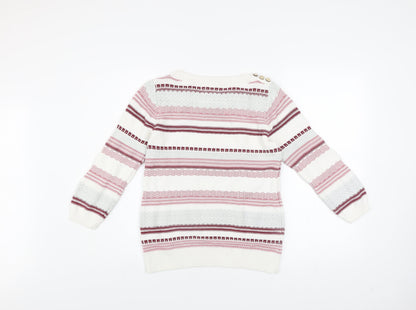 Womens UK Size 10 Mantaray Multicoloured Pullover Jumper