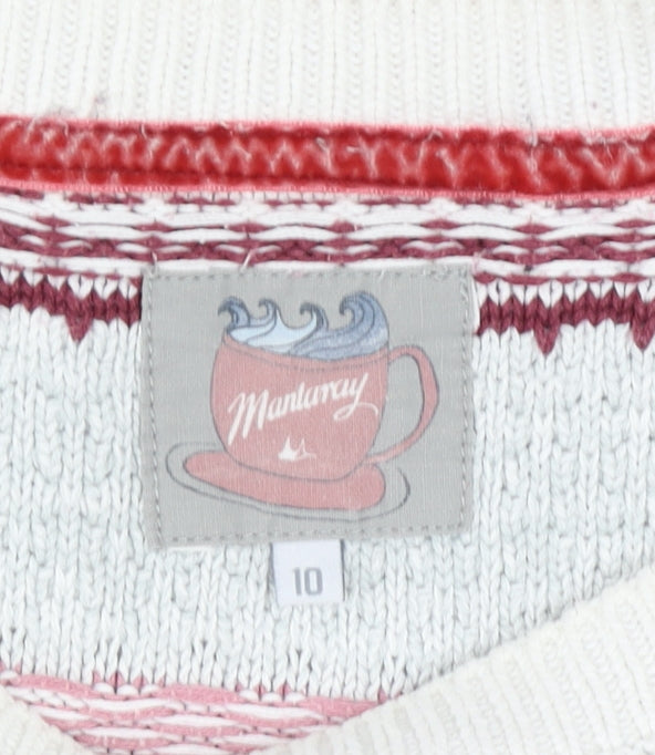 Womens UK Size 10 Mantaray Multicoloured Pullover Jumper