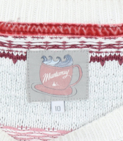 Womens UK Size 10 Mantaray Multicoloured Pullover Jumper
