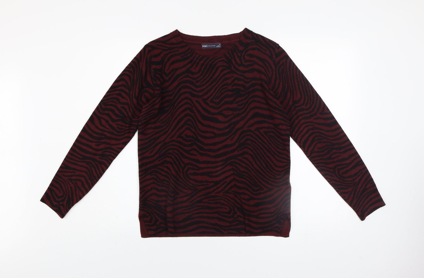 Womens UK Size 12 Marks and Spencer Brown Pullover Jumper