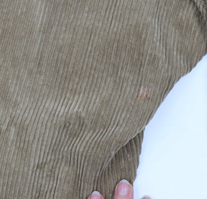 Hoggs of Fife Men's Beige Corduroy Trousers 40W 29L Cotton Regular Fit