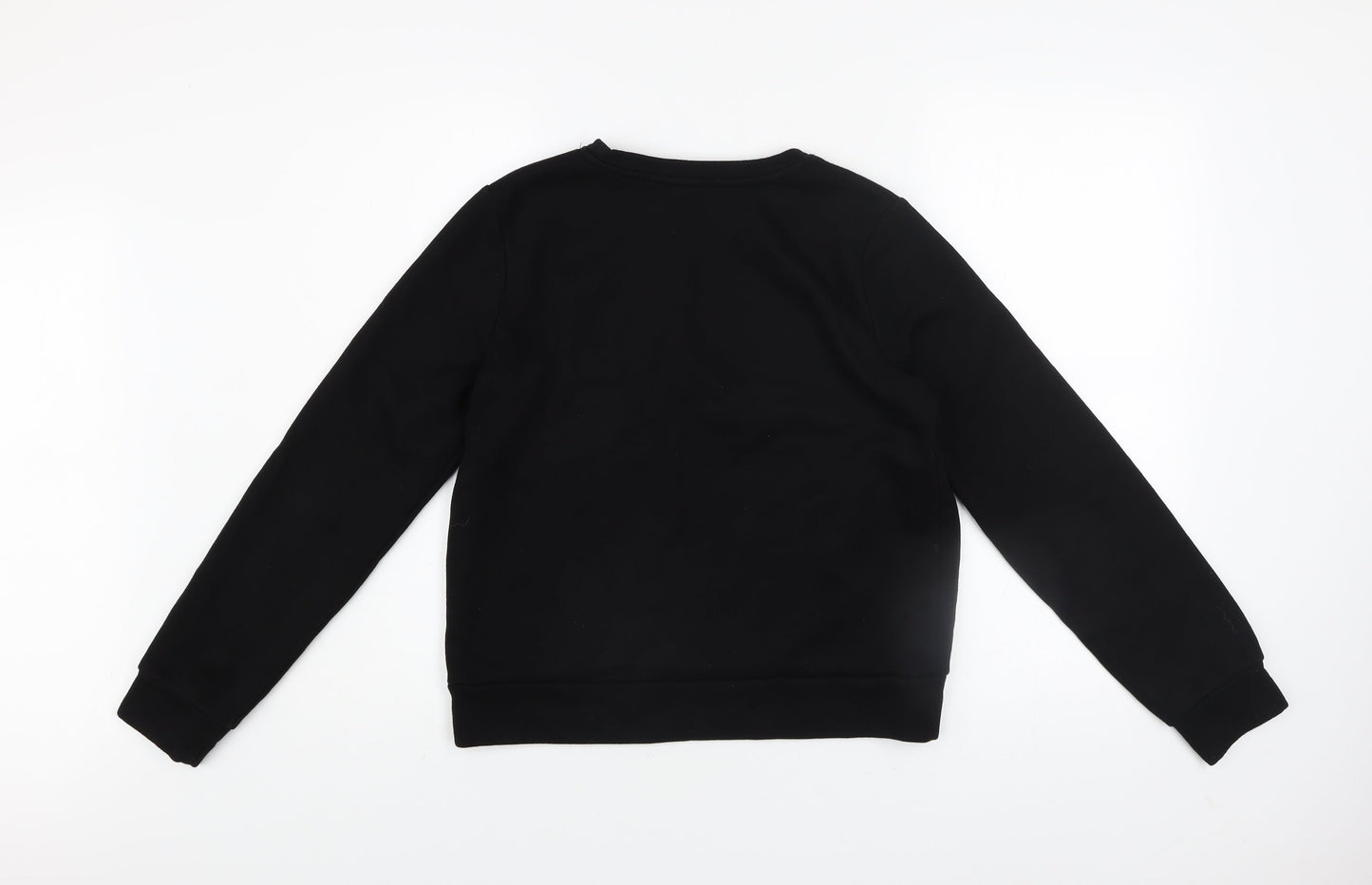 Womens UK Size S Pieces Black Pullover Sweatshirt