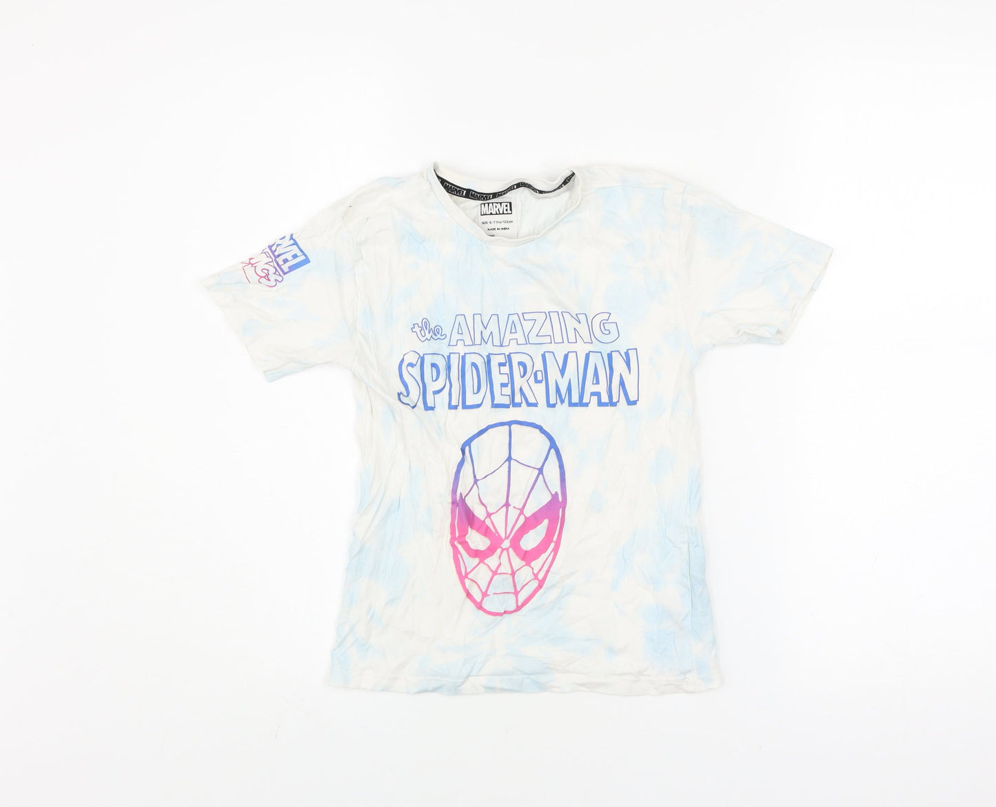 Boys UK Size 6-7 Years Marvel Multicoloured Basic T-Shirt
