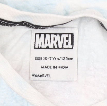 Boys UK Size 6-7 Years Marvel Multicoloured Basic T-Shirt