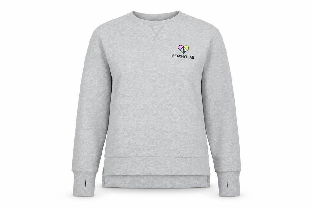 Womens UK Size S Peachylean Grey Pullover Sweatshirt