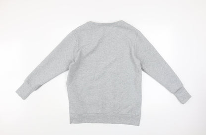 Womens UK Size S Peachylean Grey Pullover Sweatshirt