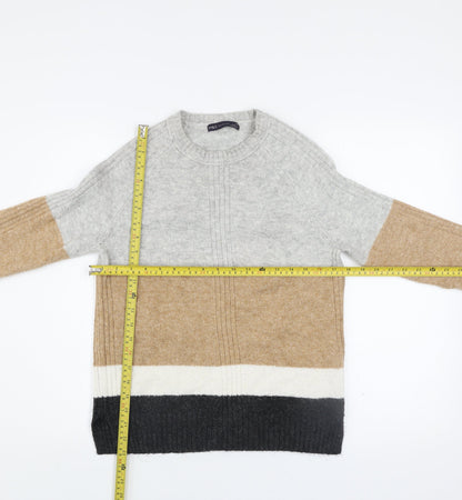 Womens UK Size XS Marks and Spencer Beige Pullover Jumper