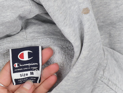 Mens UK Size M Champion Grey Pullover Hoodie