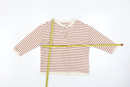 Womens UK Size 10 Fat Face Beige Henley Sweatshirt