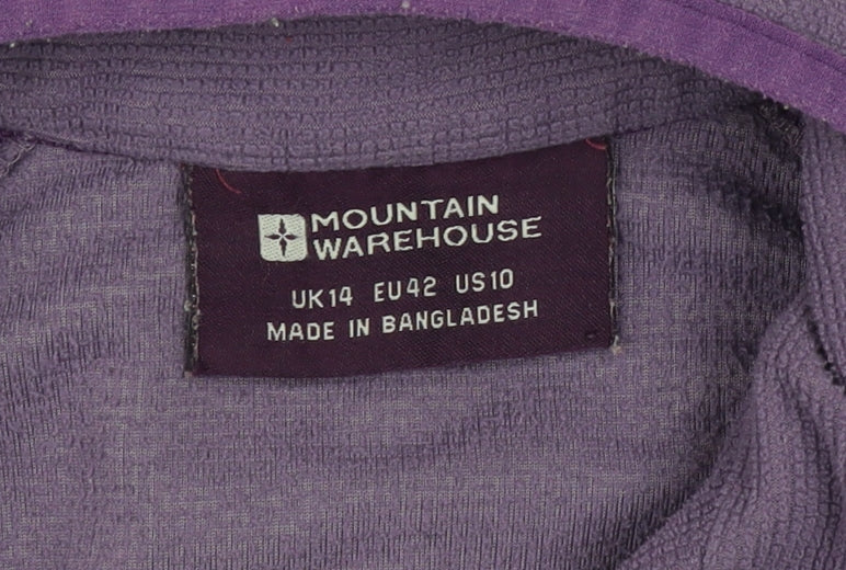 Womens UK Size 14 Mountain Warehouse Purple Pullover Sweatshirt