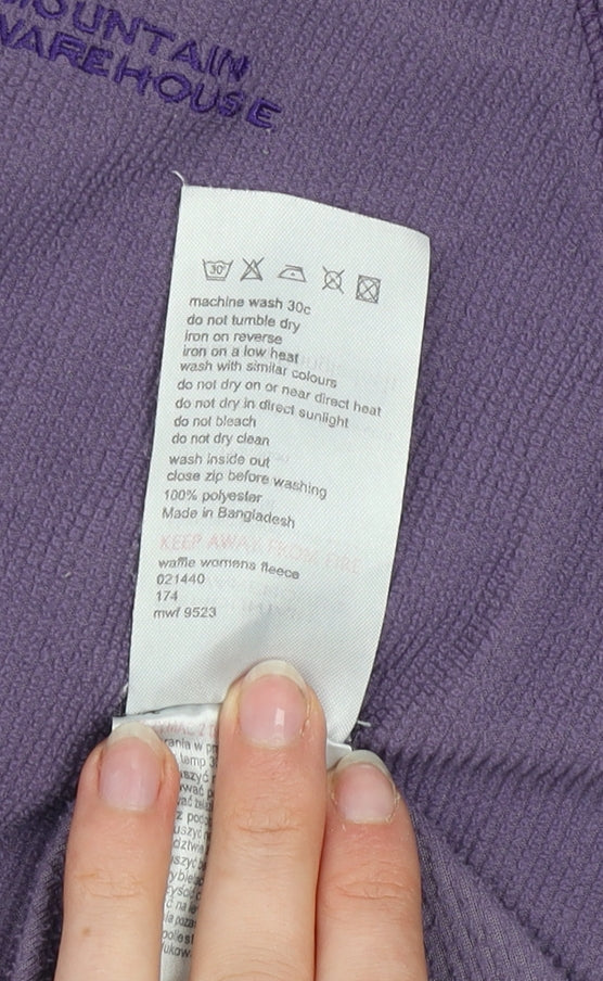 Womens UK Size 14 Mountain Warehouse Purple Pullover Sweatshirt