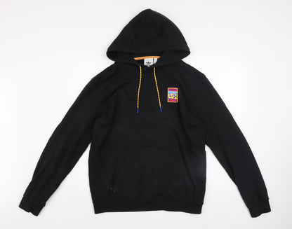 Adidas Men's Black Pullover Hoodie M Logo Sportswear Graphic