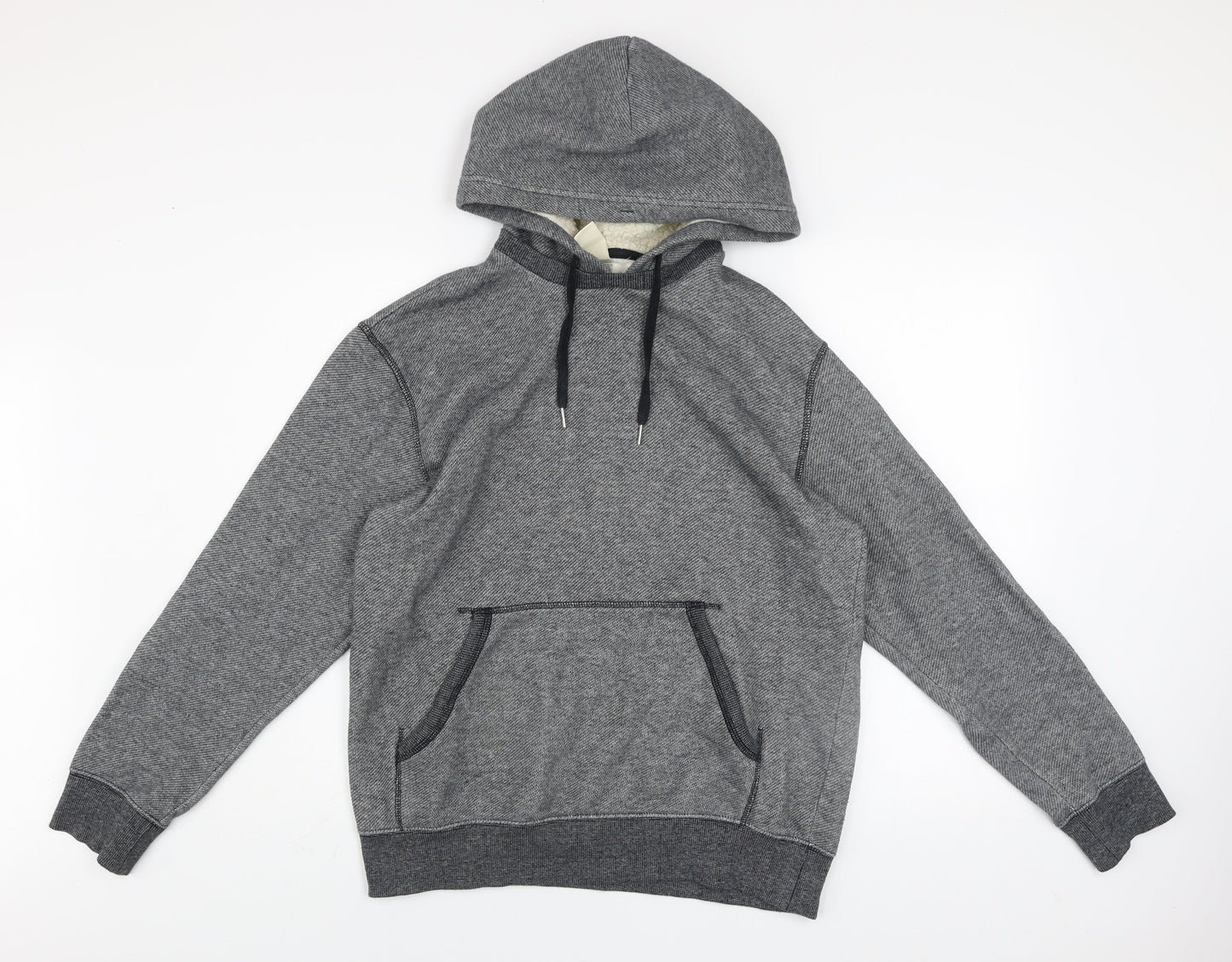 Mens UK Size M H&M Grey Pullover Hoodie
