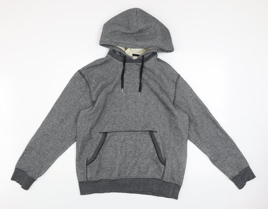 Mens UK Size M H&M Grey Pullover Hoodie