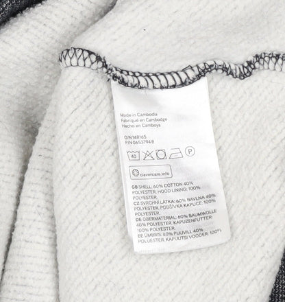 Mens UK Size M H&M Grey Pullover Hoodie