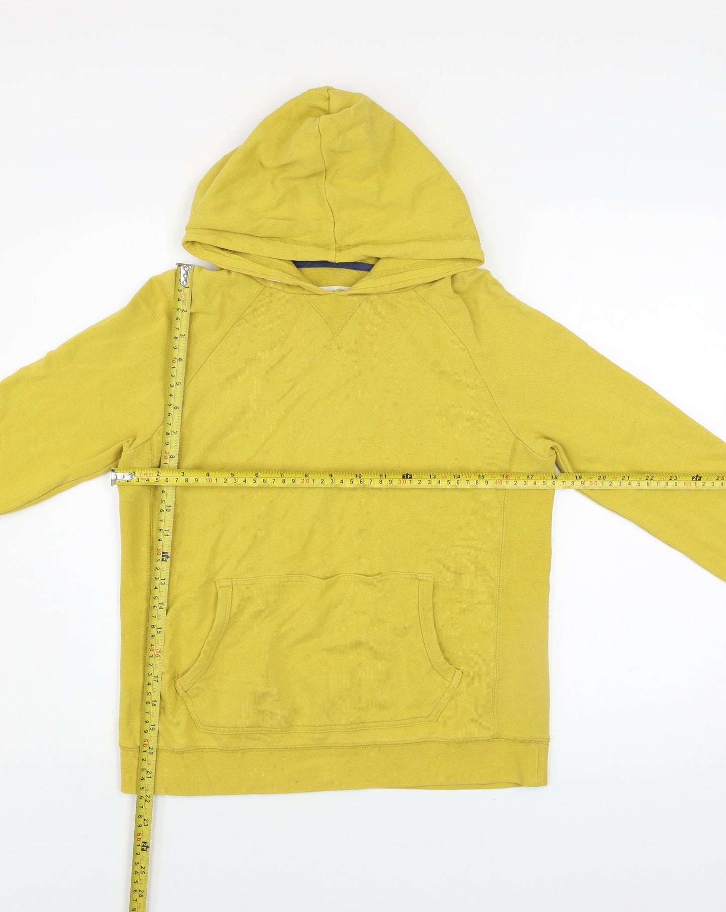 Boys UK Size 11-12 Years Boden Yellow Pullover Hoodie