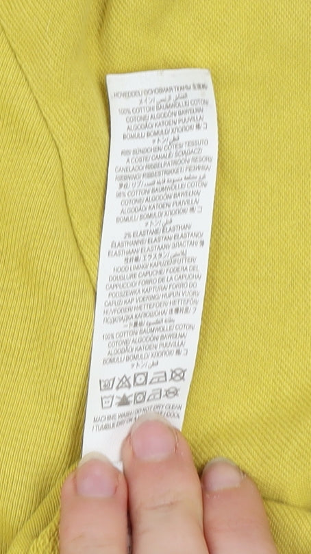 Boys UK Size 11-12 Years Boden Yellow Pullover Hoodie