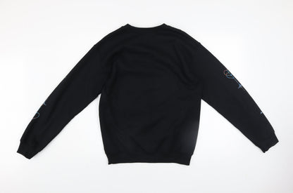 Womens UK Size S BLACKPINK Black Pullover Sweatshirt