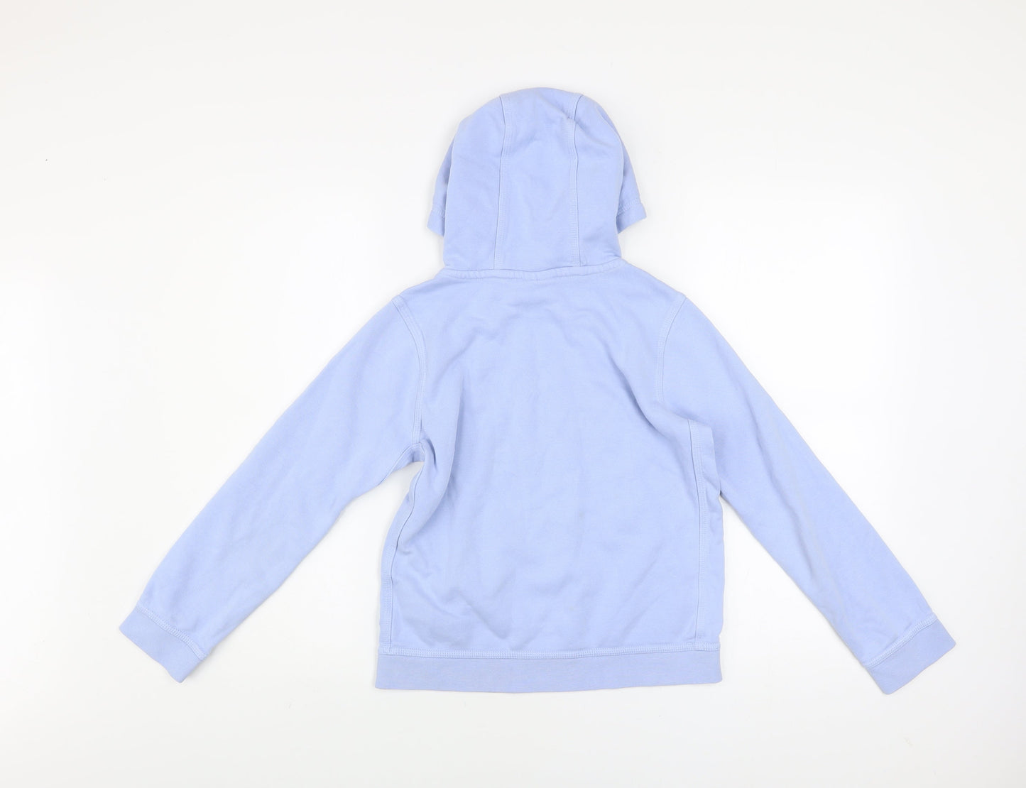 Nike Girls Blue Pullover Hoodie M 13-14 Years Cotton Blend Logo Sweatshirt