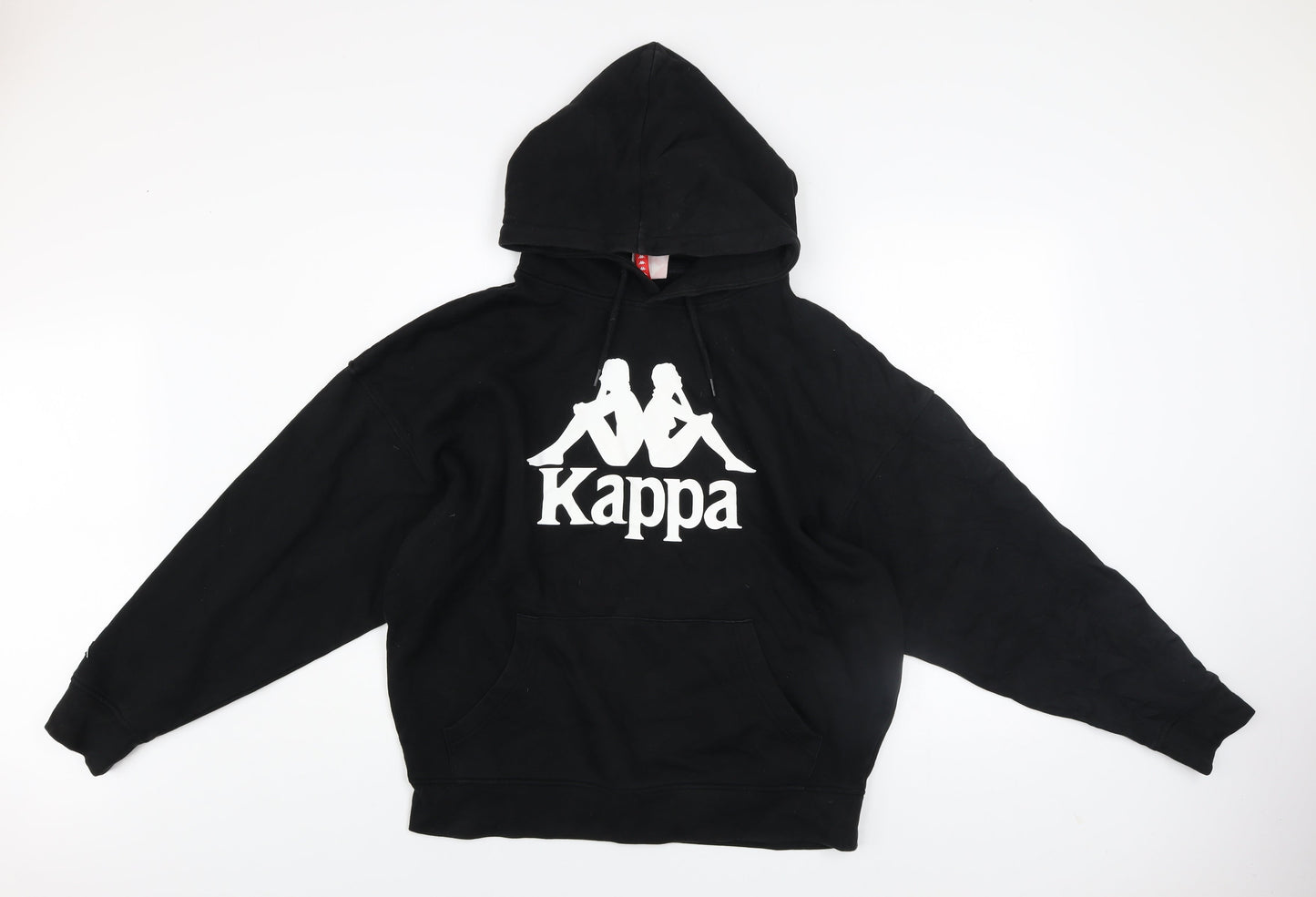 Mens UK Size M Kappa Black Pullover Hoodie