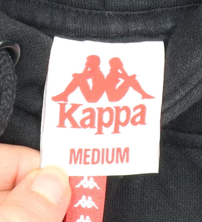 Mens UK Size M Kappa Black Pullover Hoodie